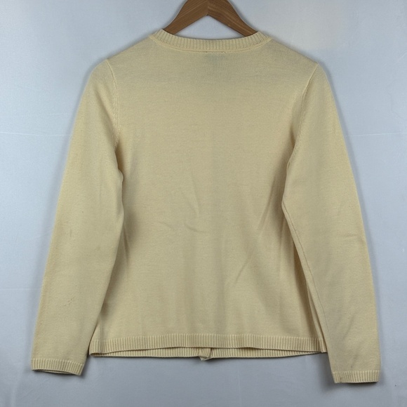 Talbots Long Sleeve Merino Wool Button Up Cardigan Sweater Sz LP Classic Preppy - Picture 4 of 8